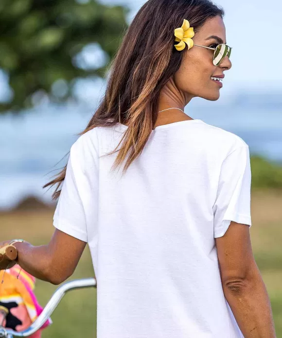 T-Shirts>Crazy Shirts 60Th Anniversary - White Short Sleeve Scoop Neck T-Shirt